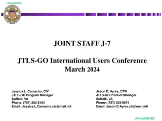 JTLS-GO International Users Conference 2024 Overview