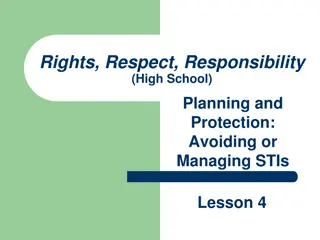 STIs and HIV in High School: Lesson 4 Activities