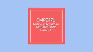 Introduction to Algorithm Analysis and Brute Force Programming Techniques