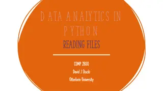 Efficient Data File Handling with Python for Analytics and Visualization