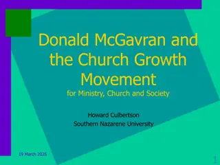 Donald McGavran - Father of the Church Growth Movement and Missionary Extraordinaire