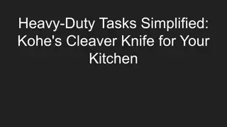Heavy-Duty Tasks Simplified_ Kohe's Cleaver Knife