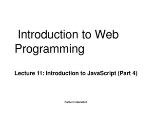 JavaScript Event-Driven Programming Overview