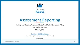 Training Session on Assessment Reporting and Accountability in Education