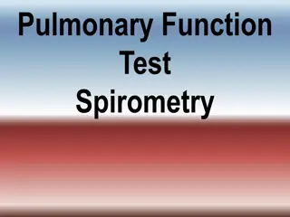 Pulmonary Function Test Spirometry