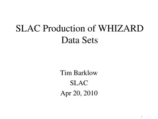 Generating MC Production Data Sets for WHIZARD Simulation