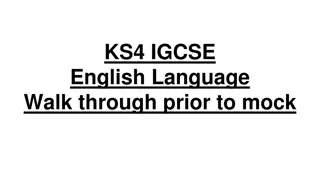Mastering IGCSE English Language Writing Section Strategies