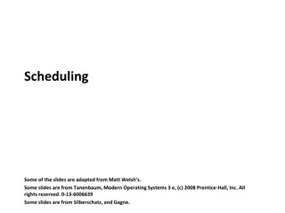 Carnegie Mellon Scheduling Policies