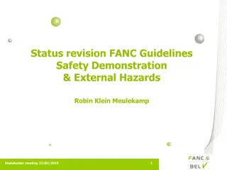 FANC Guidelines for Safety Demonstration and External Hazards Insights
