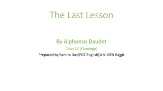 Alphonse Daudet's 'The Last Lesson' Summary & Analysis