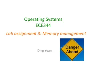 Implementing Memory Management Features in Operating Systems ECE344 Lab Assignment 3
