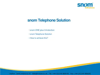 Innovative snom Telephone Solutions and VoIP Offerings
