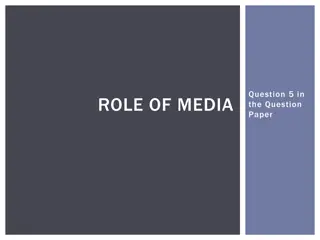 Role of Media in Society: Capturing the Influence on Public Perceptions