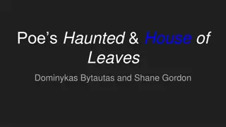 Exploring Poe's Haunted House of Leaves: A Musical and Literary Collaboration