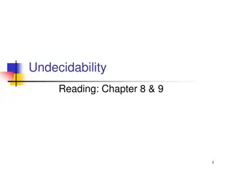 Decidability and Undecidability in Theory of Computation