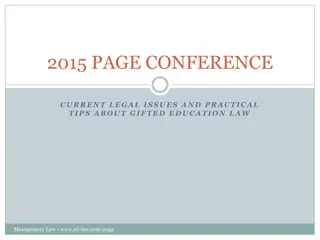 Gifted Education Law: Insights from Montgomery Law