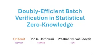 Efficient Batch Verification in Statistical Zero-Knowledge