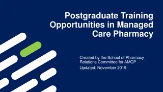Benefits and Limitations of Managed Care Pharmacy Residency Programs