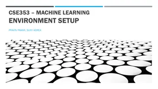 Machine Learning Environment Setup and Tools Guide