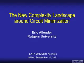 Circuit Minimization in Complexity Theory