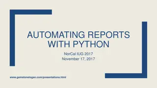 Automating Reports with Python - Streamlining Data Automation Process