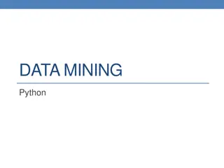Data Mining Tools in Python - Increasing Community