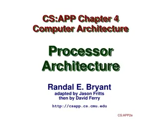 Y86 Instruction Set Architecture for Computer Design