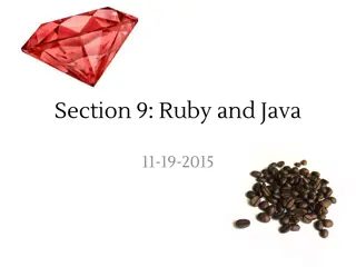 Ruby and Java Programming Reflection Exercises