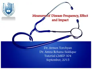 Disease Frequency, Effect Measures, and Impact in Public Health