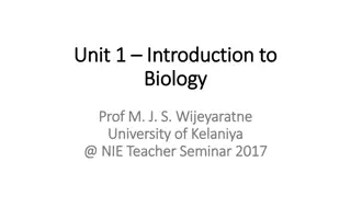 Competency Level 1.1.1 in Biology Education