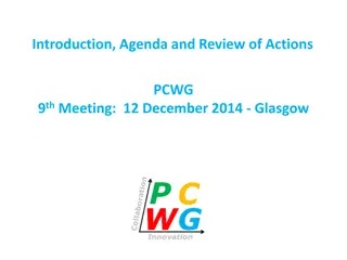 PCWG 9th Meeting Agenda and Actions Review