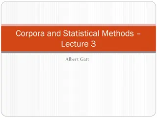 Corpus Linguistics: Word Analysis and Structure