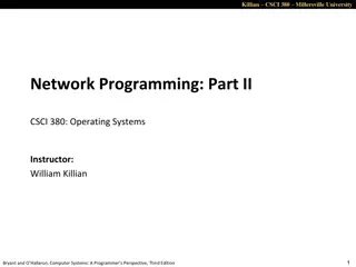 Millersville University Network Programming and Operating Systems Overview