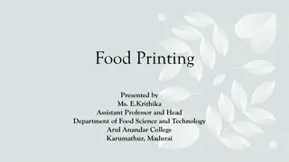 Innovative Food Printing Technology Overview