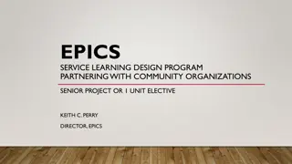 EPICS Service Learning Design Program Partnering with Community Organizations