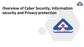 Insights into Cyber Security, Information Security, and Privacy Protection