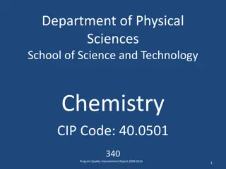 Chemistry Program Quality Report