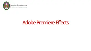 Mastering Adobe Premiere Effects for Stunning Video Creations