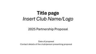 Exclusive Sponsorship Partnership Proposal for Club XYZ 2025