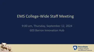 EMS College-Wide Staff Meeting Agenda and New Staff Introductions