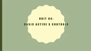 Basic ActiveX Controls Usage in Visual Basic