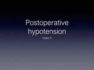 Postoperative Hypotension and Management Strategies