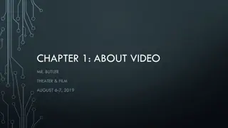 Video Production: Academic Vocabulary, Techniques, and Equipment