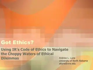 Navigating Ethical Dilemmas in Institutional Research