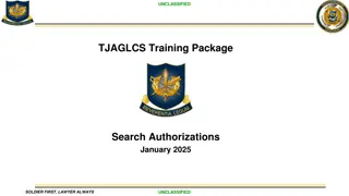 Search Authorizations in Military Law