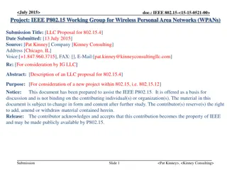 IEEE 802.15.12 LLC Proposal for Wireless Networks