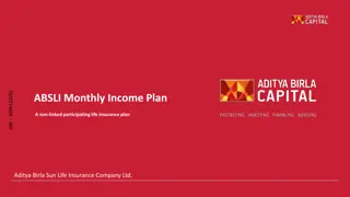 Aditya Birla Sun Life Insurance Monthly Income Plan Details
