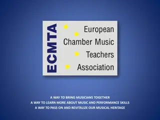 Connecting Musicians Through Chamber Music Education and Collaboration
