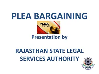 Plea Bargaining in Legal Proceedings