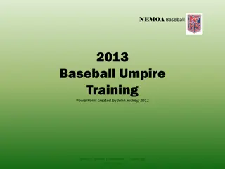 Baseball Umpire Training Guide 2013 by John Hickey